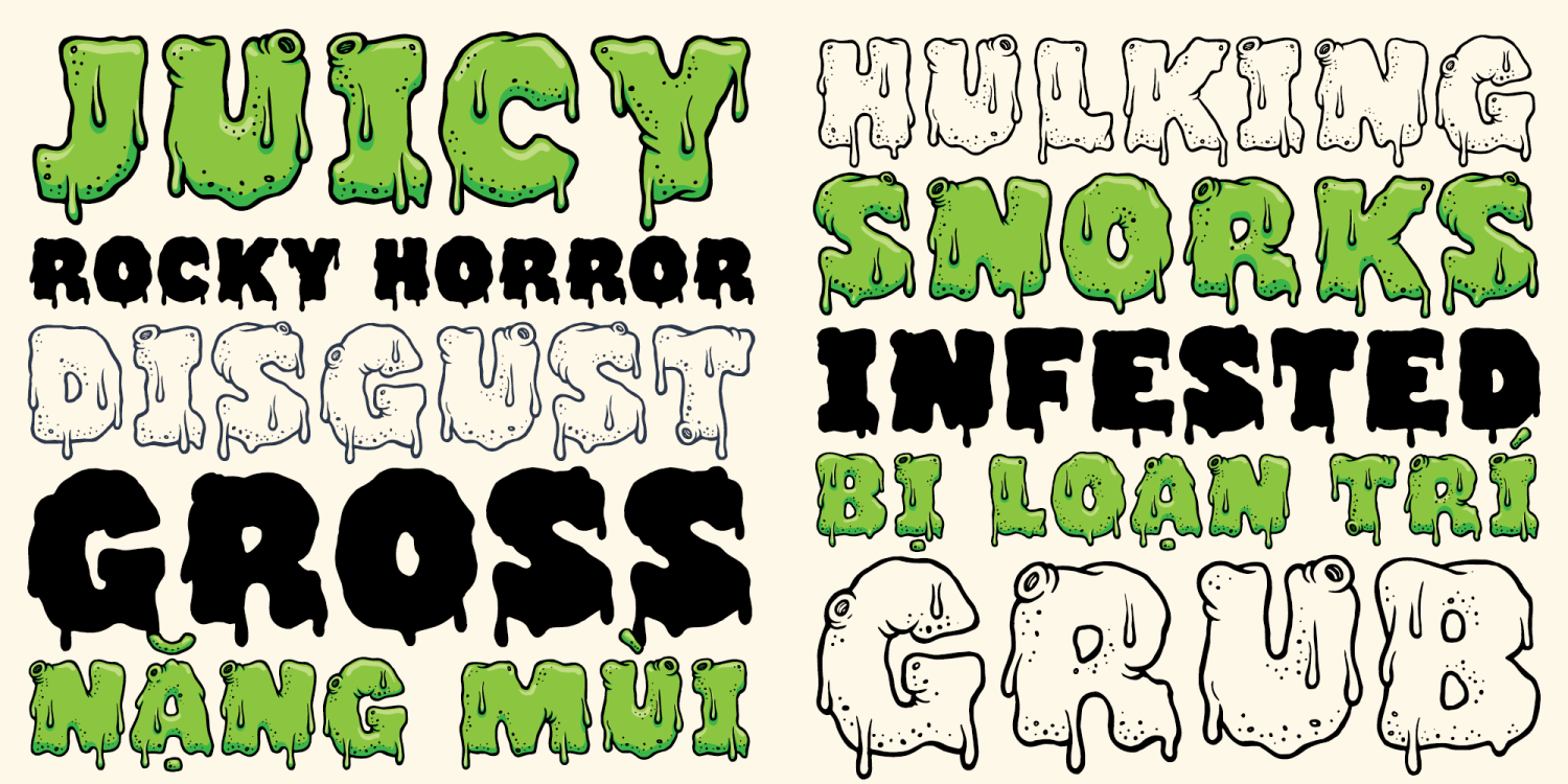 Putrid Font Poster #1