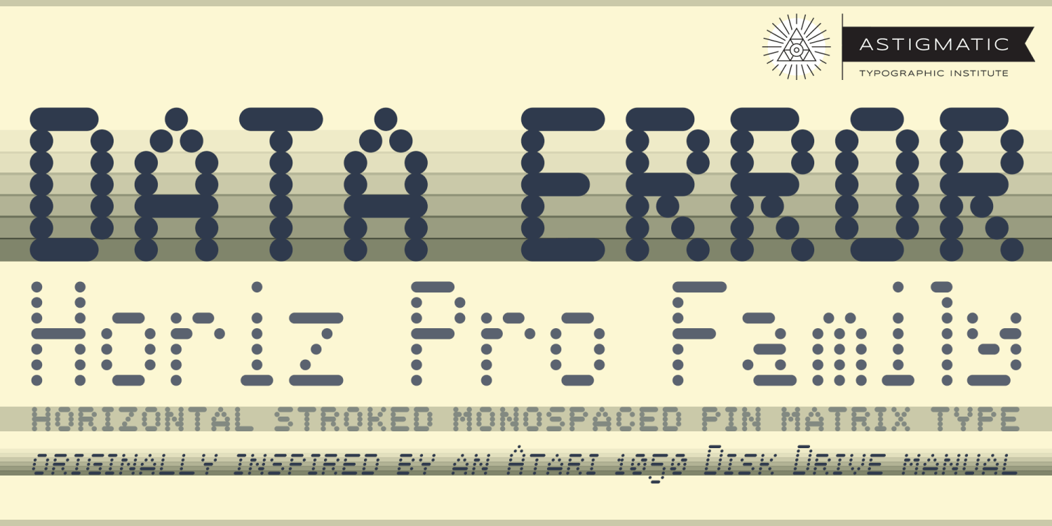 Data Error Horiz AOE Pro Font Poster #1