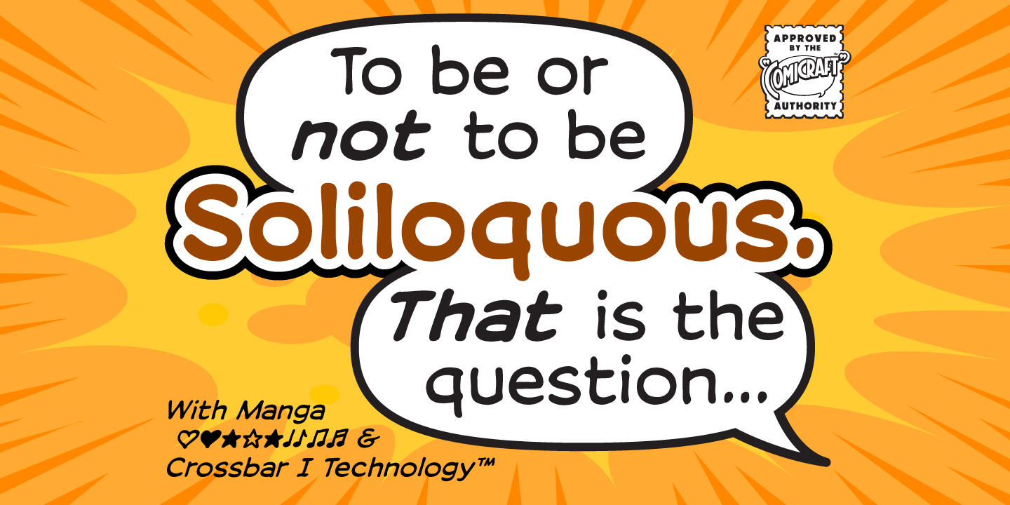 Soliloquous Font Poster #1
