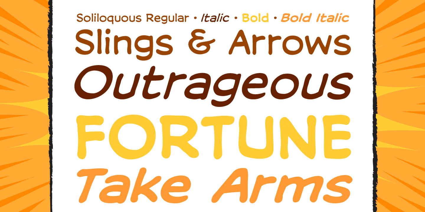 Soliloquous Font Poster #1