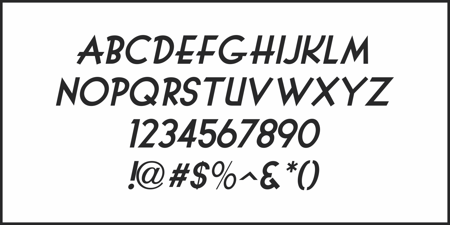 Movie Screen Font Poster #1