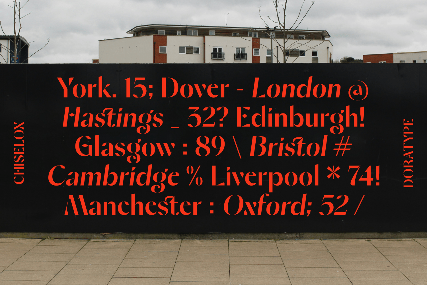 Chiselox Font Poster #1