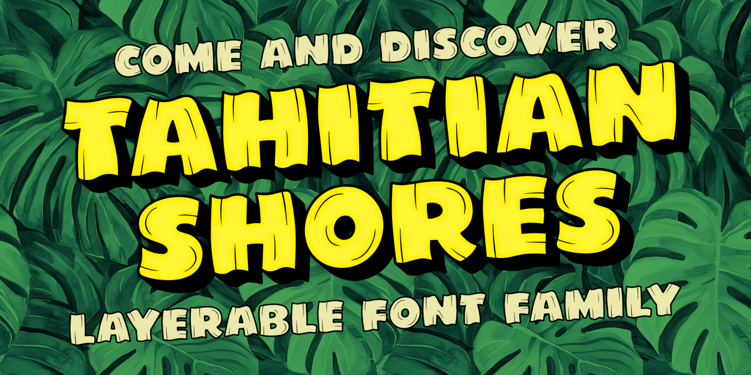 Tahitian Shores Font Family Poster