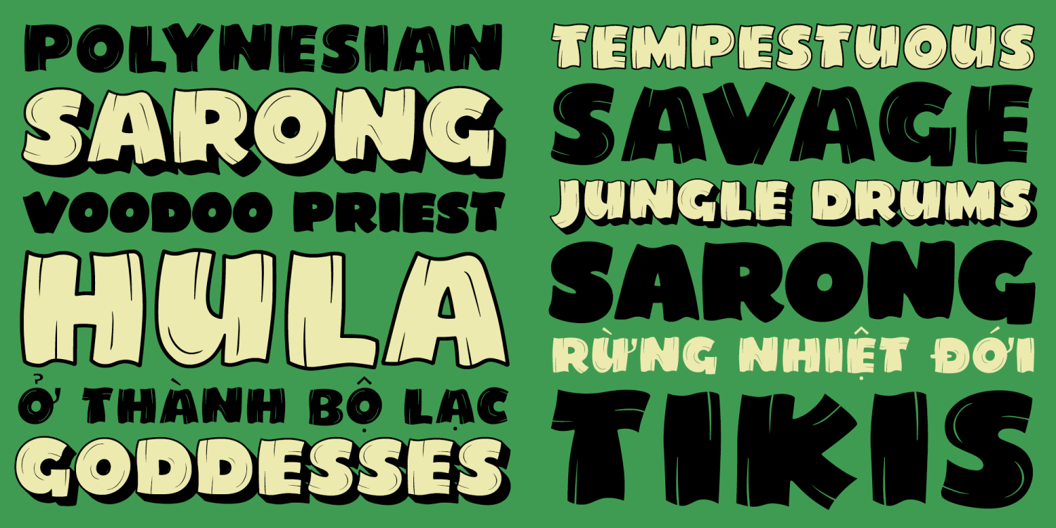 Tahitian Shores Font Poster #1