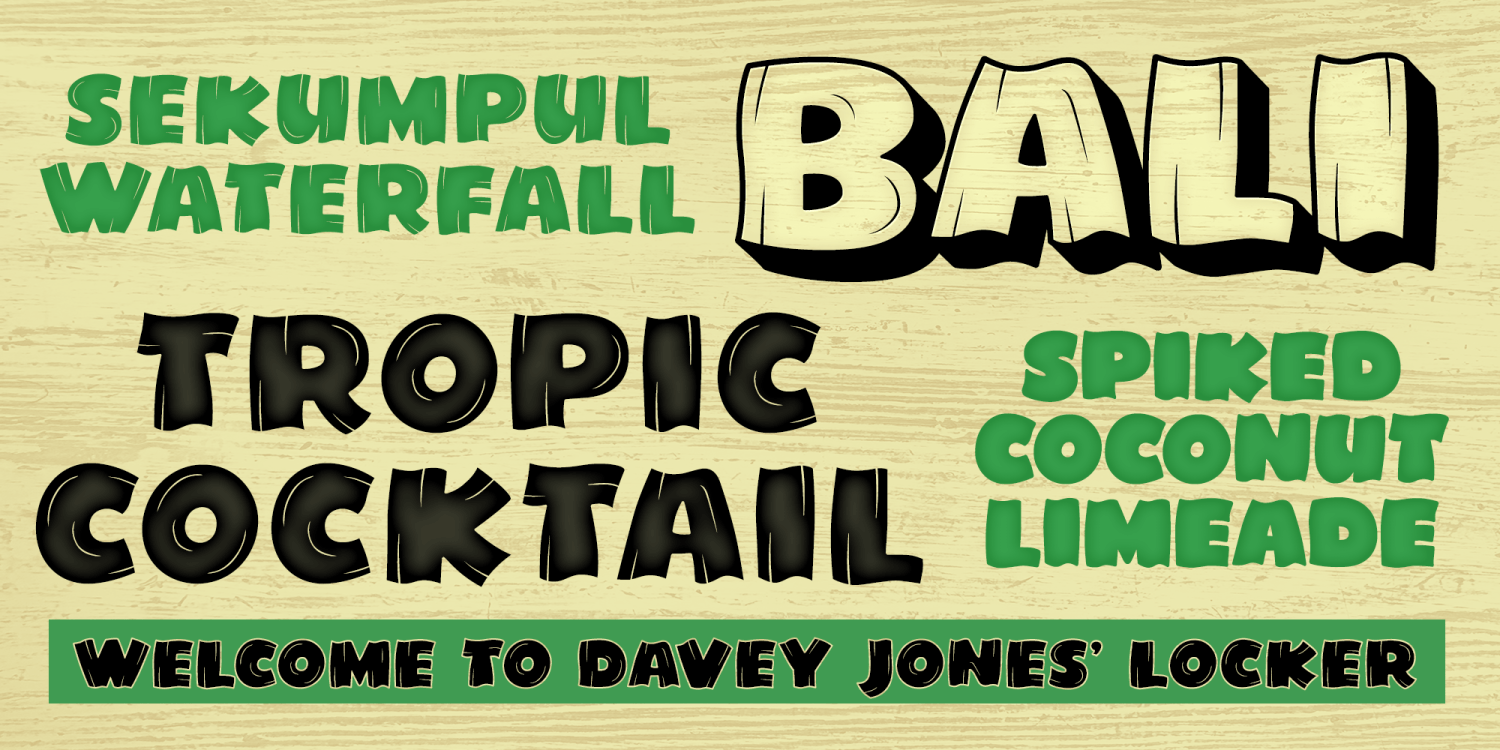 Tahitian Shores Font Poster #1