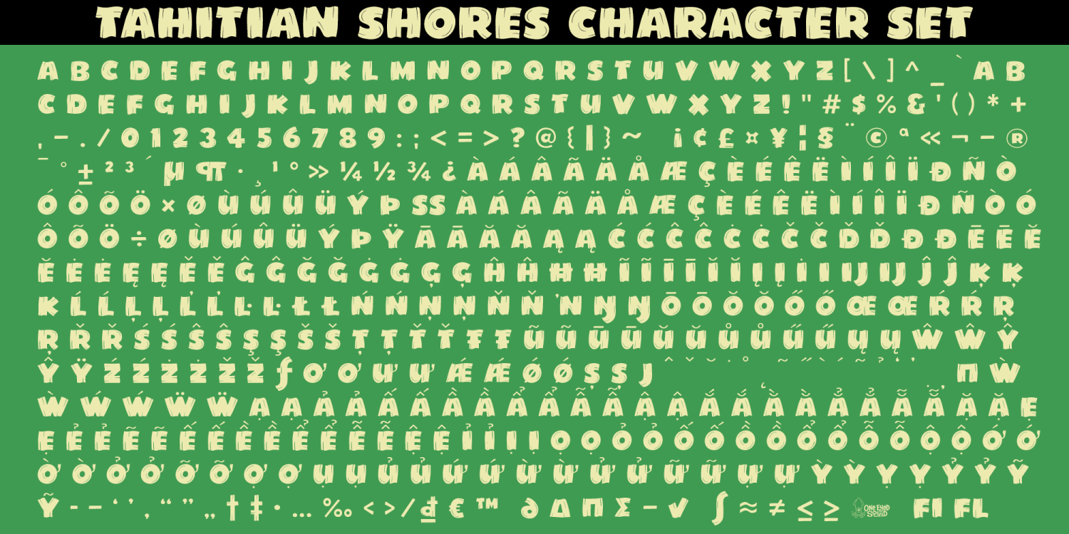 Tahitian Shores Font Poster #1