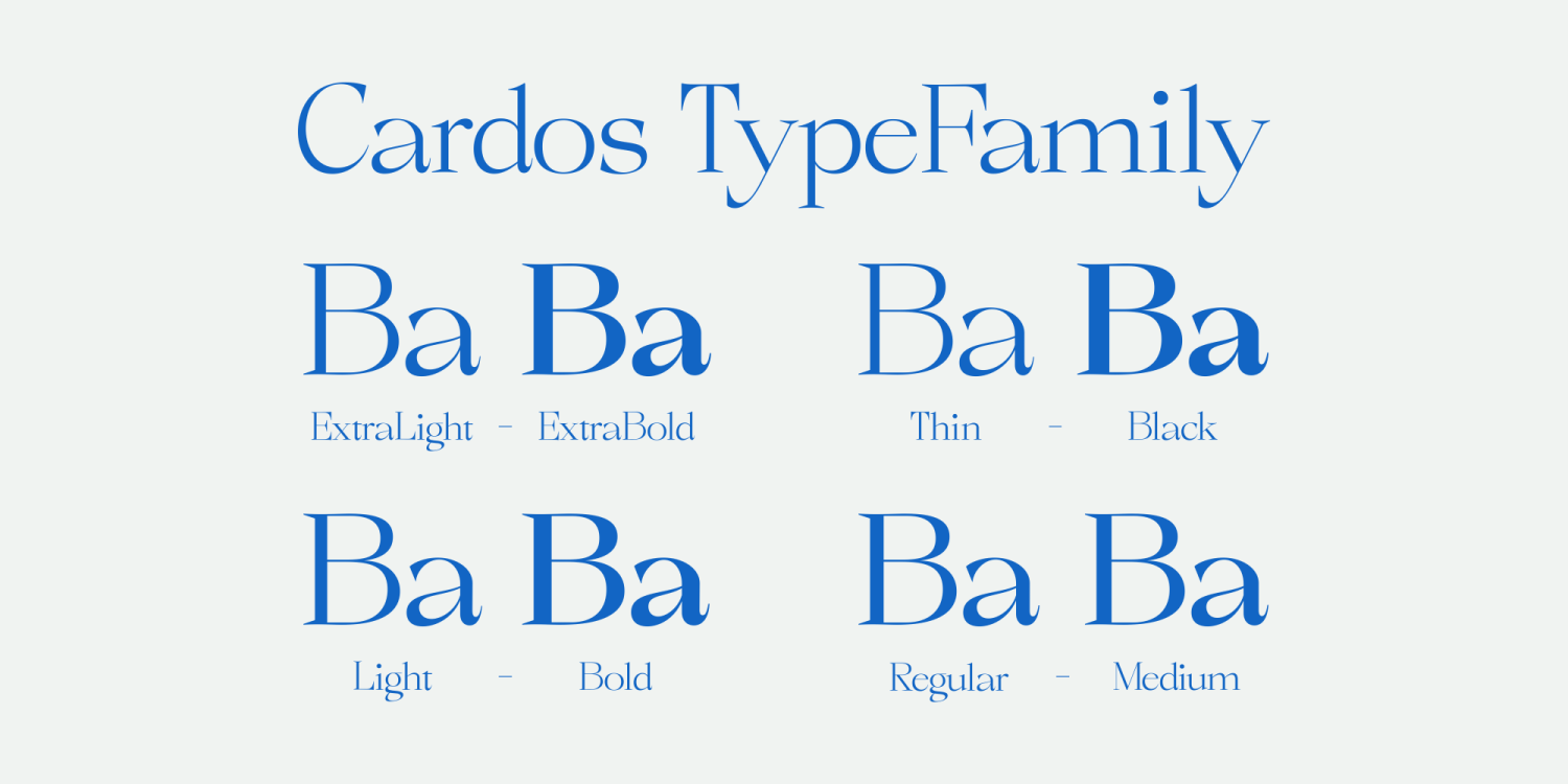 Cardos Font Poster #1
