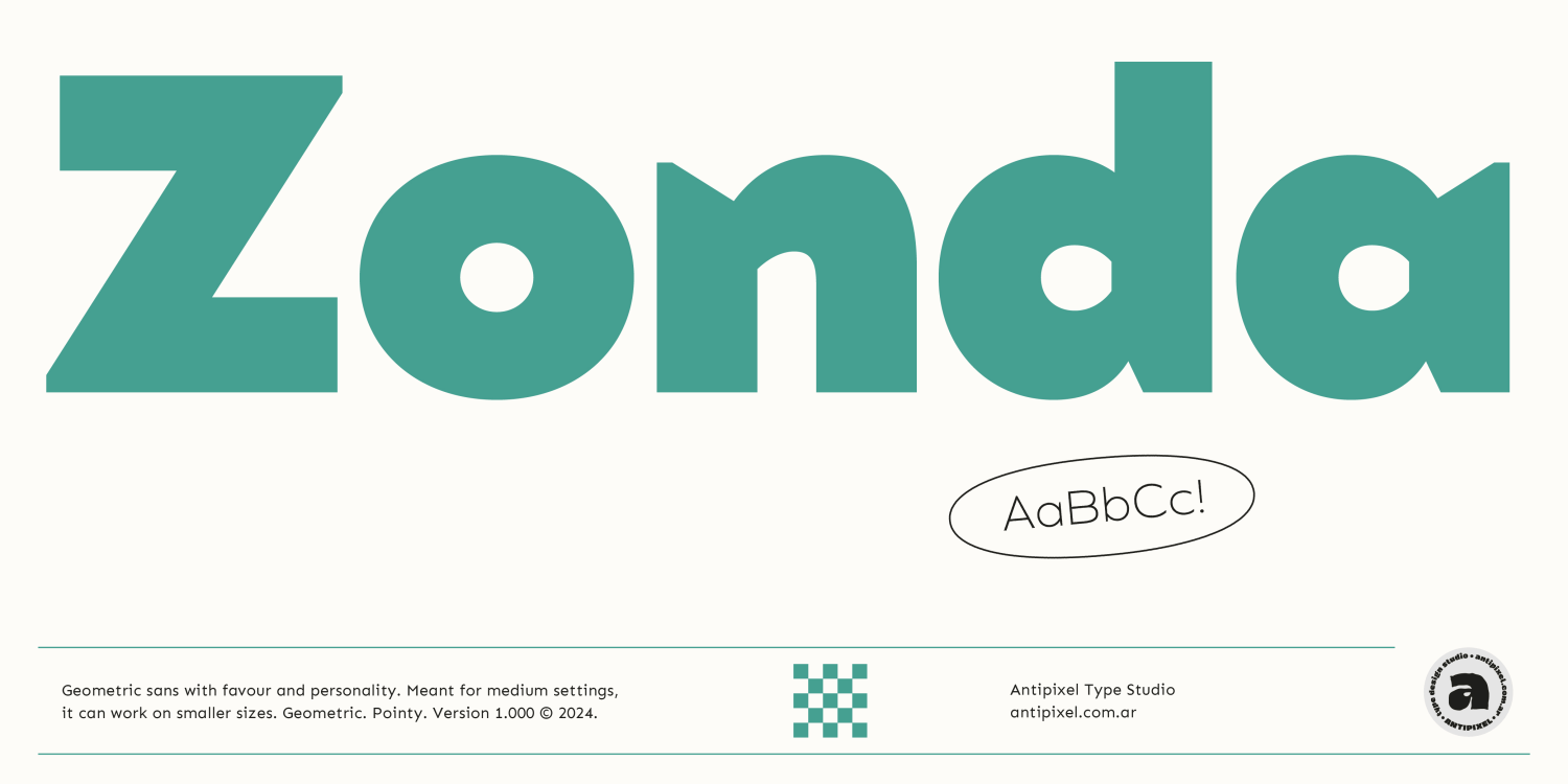 Zonda Black Font Poster #5