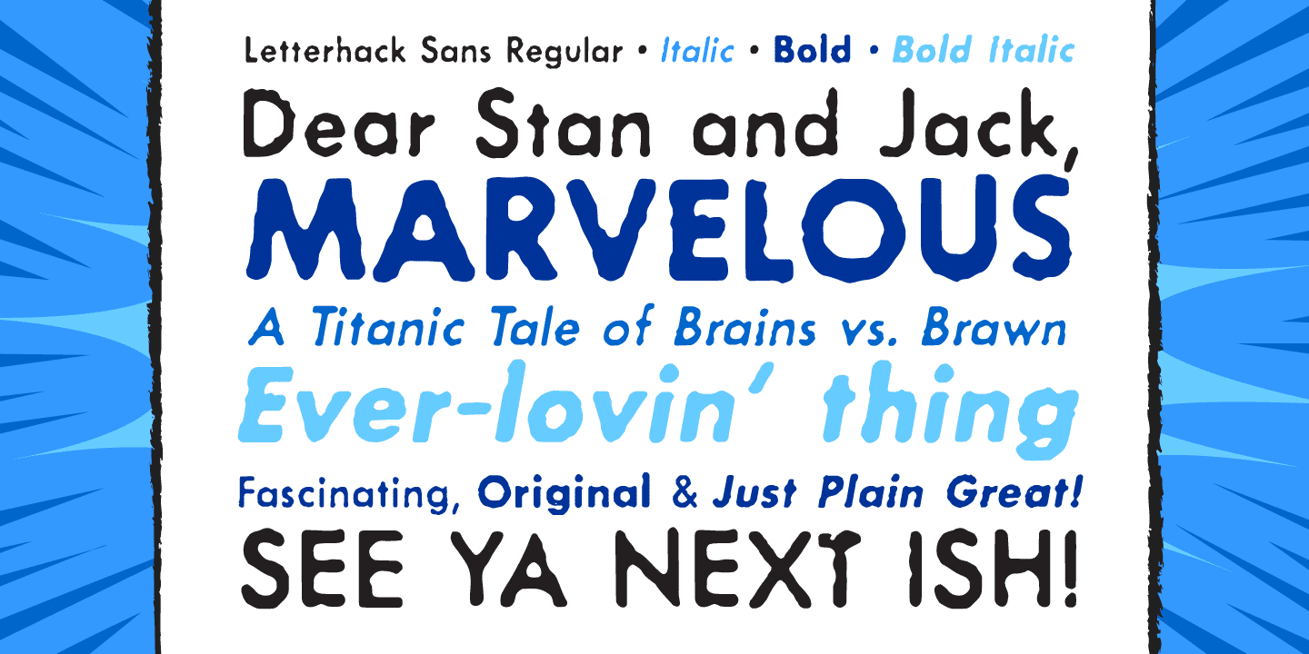Letterhack Sans Font Poster #1