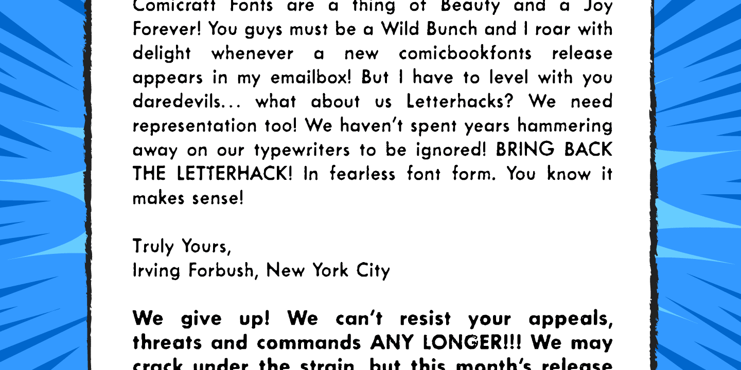 Letterhack Sans Font Poster #1