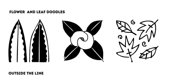 Outside-the-Line Doodle Bundle Font Poster #1