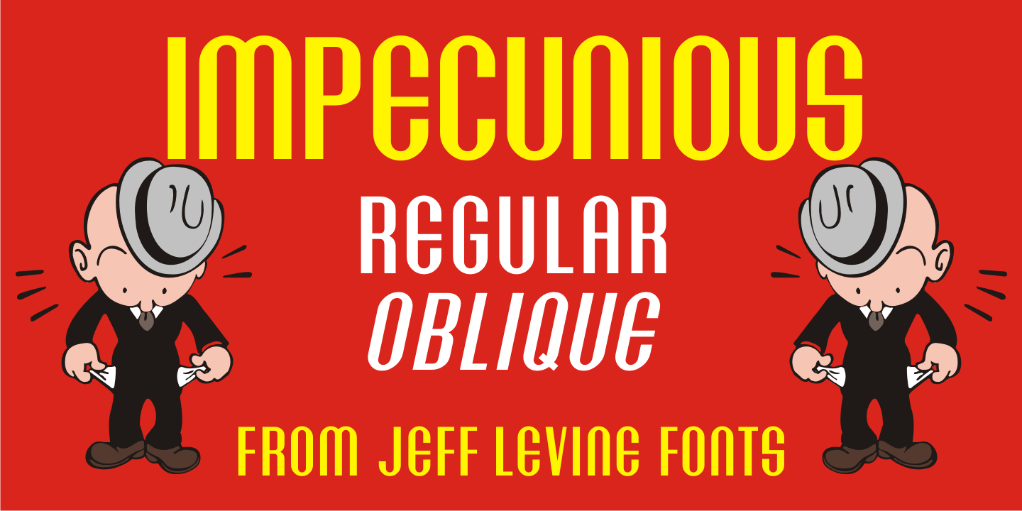 Impecunious Font Family Poster