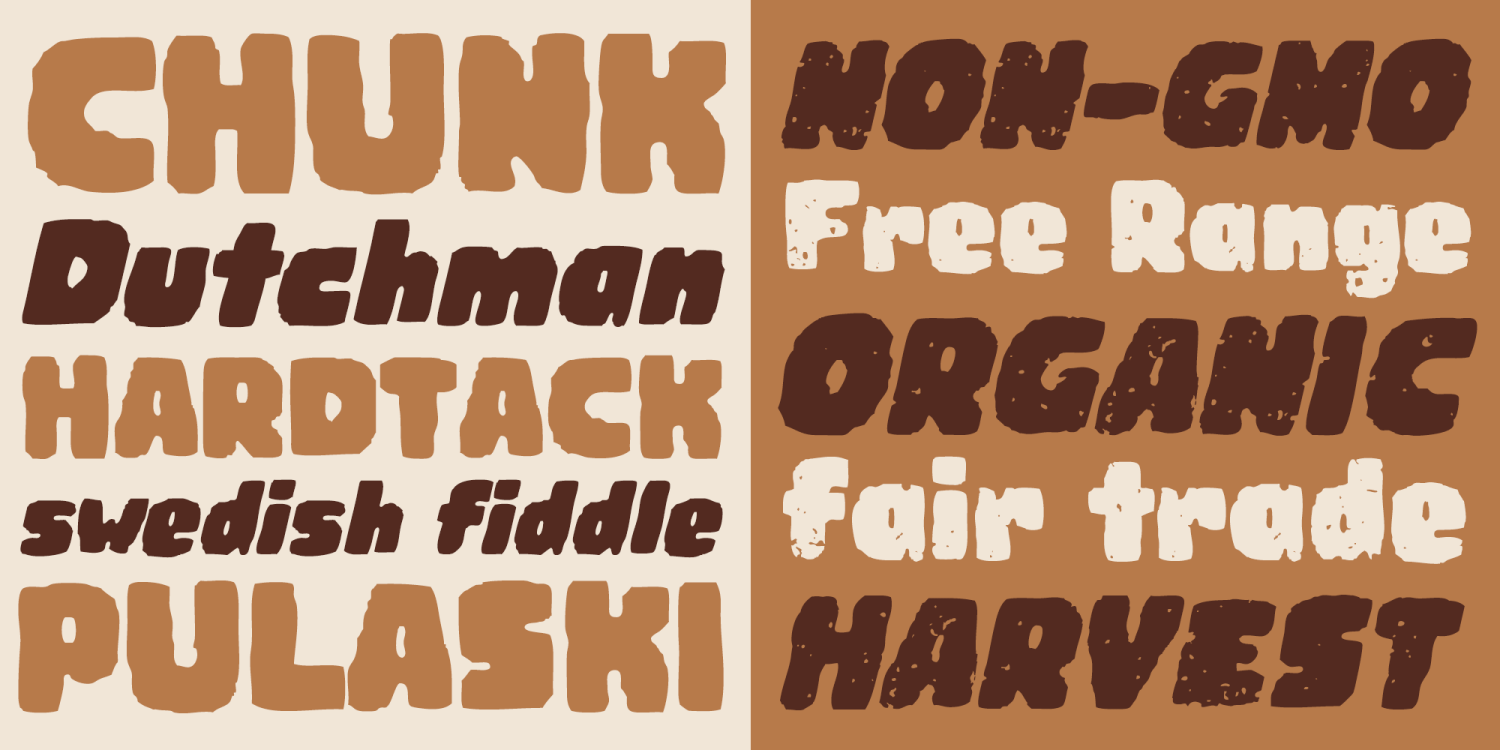 Woodchip Font Poster #3