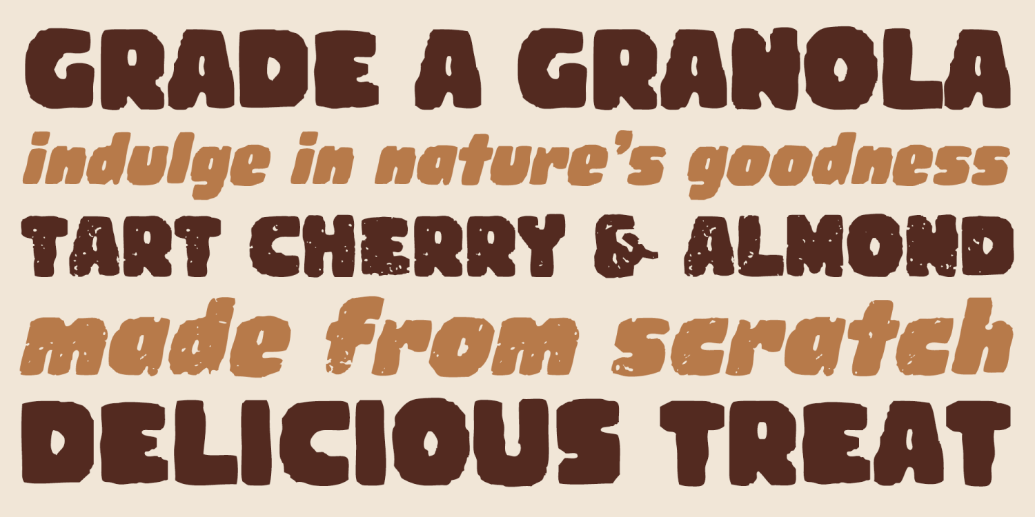Woodchip Font Poster #5