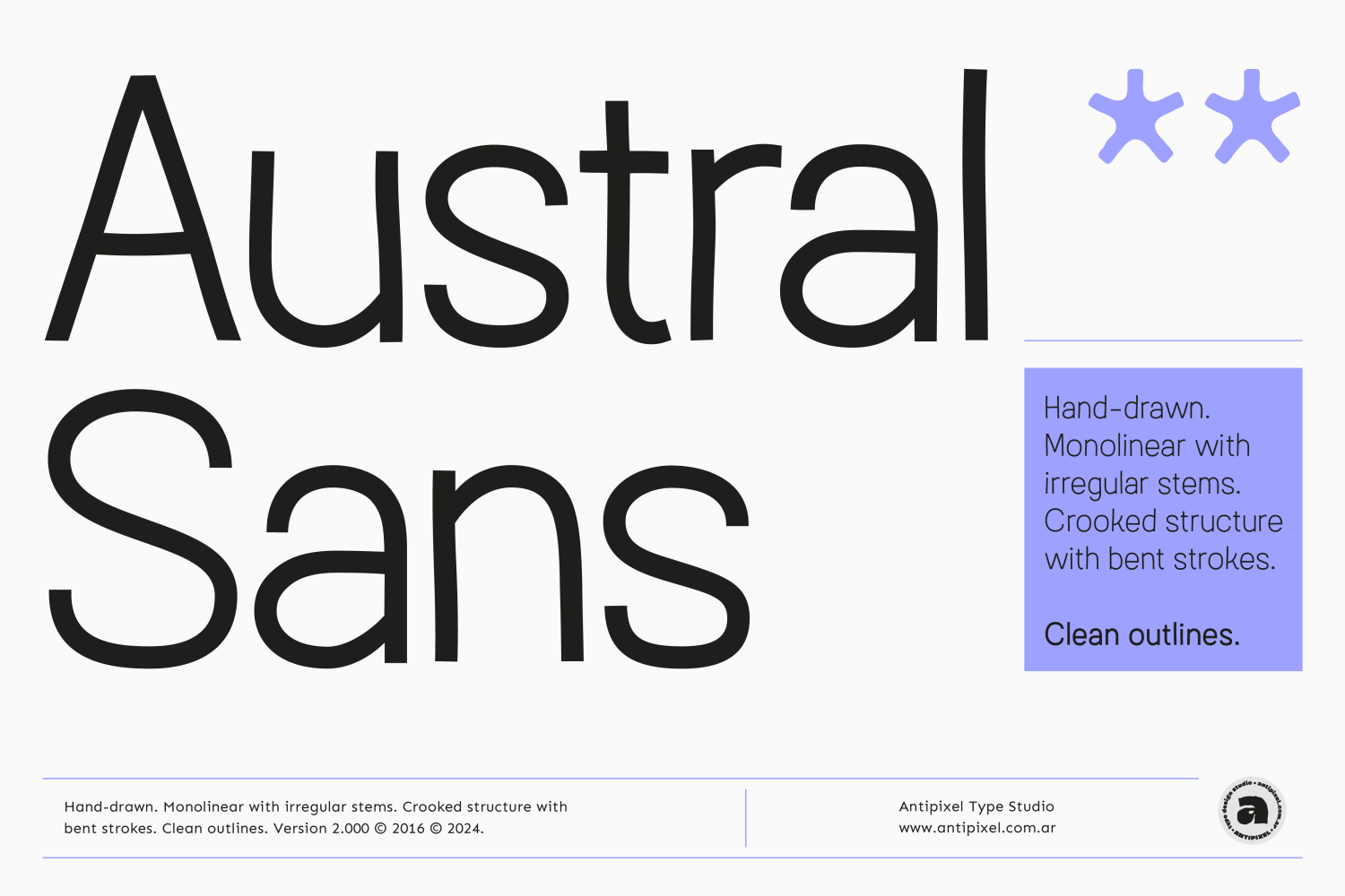 Austral Sans Classic Font Poster #1