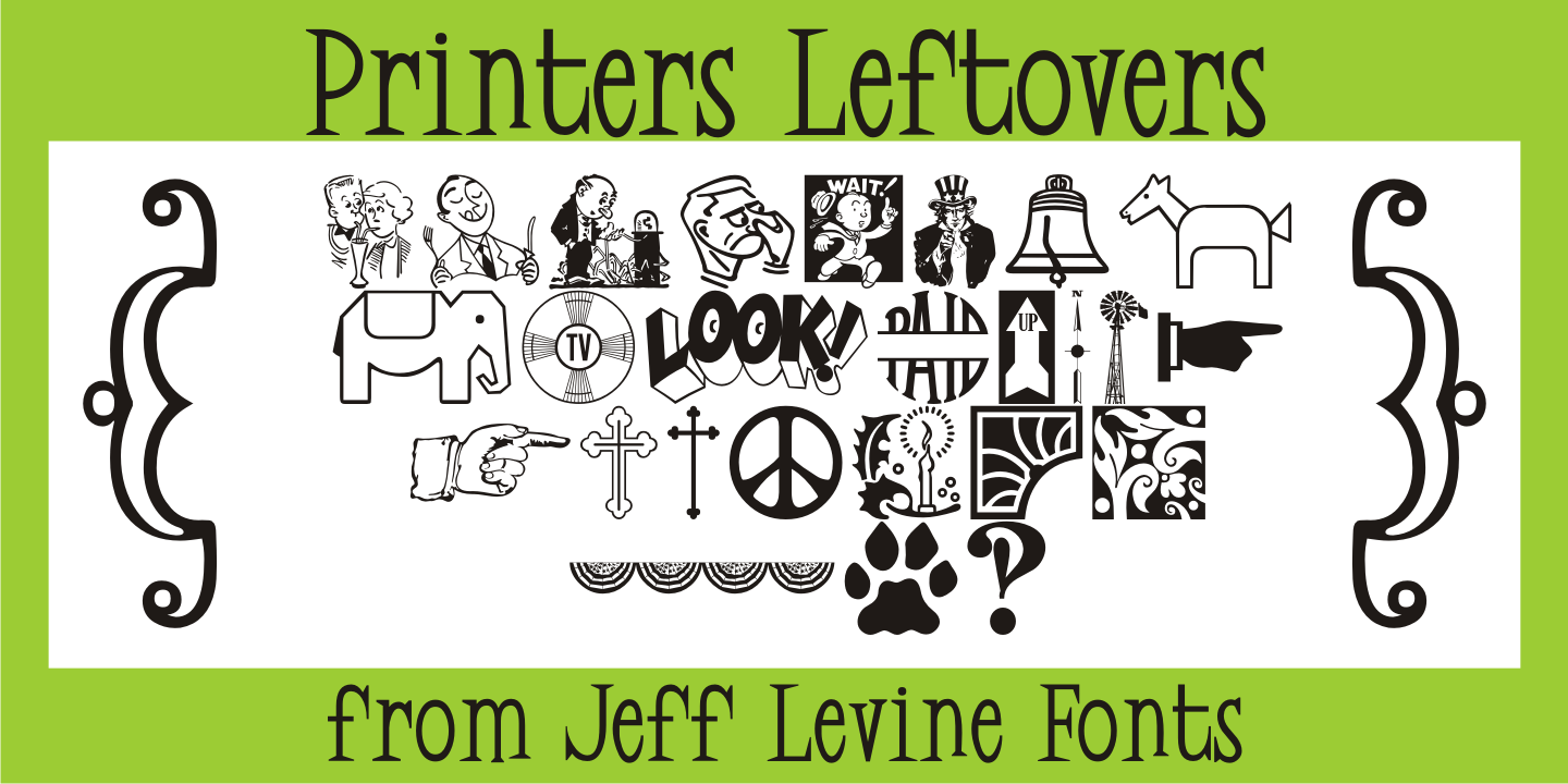 Printers Leftovers Font Family