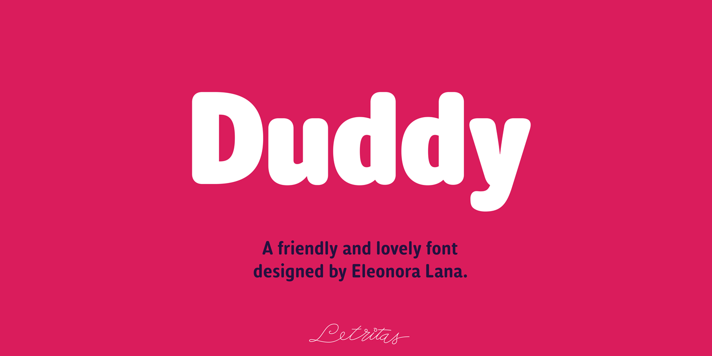 Duddy Font Poster #1