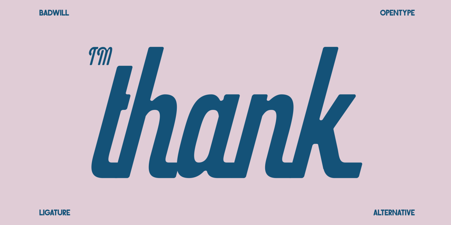 Badwill Font Poster #12