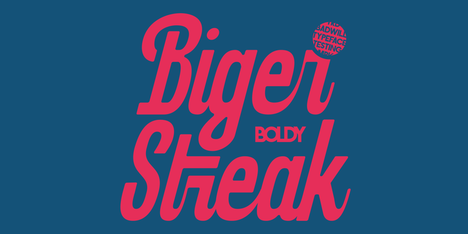 Badwill Font Poster #3