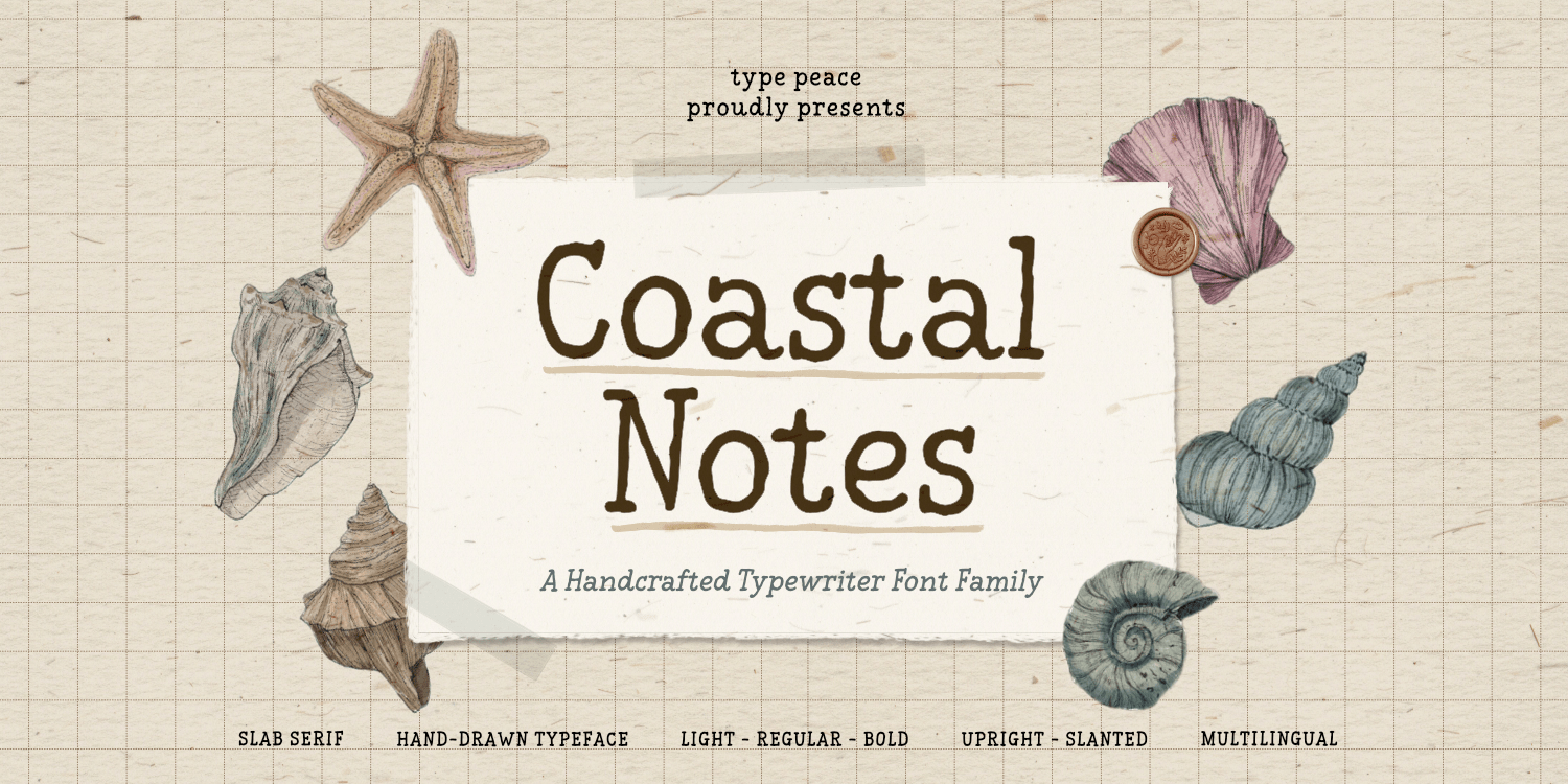 Coastal Notes Font Poster #1
