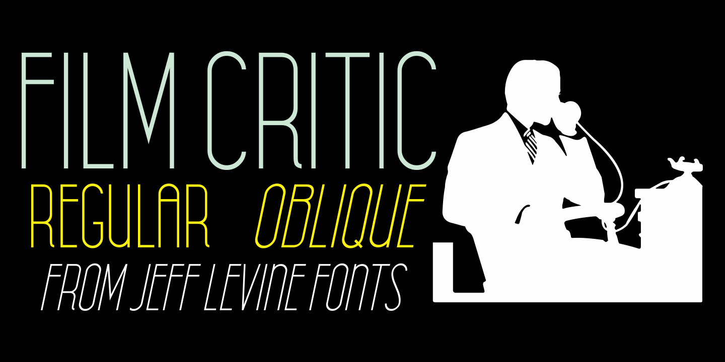 Film Critic Font Poster #1