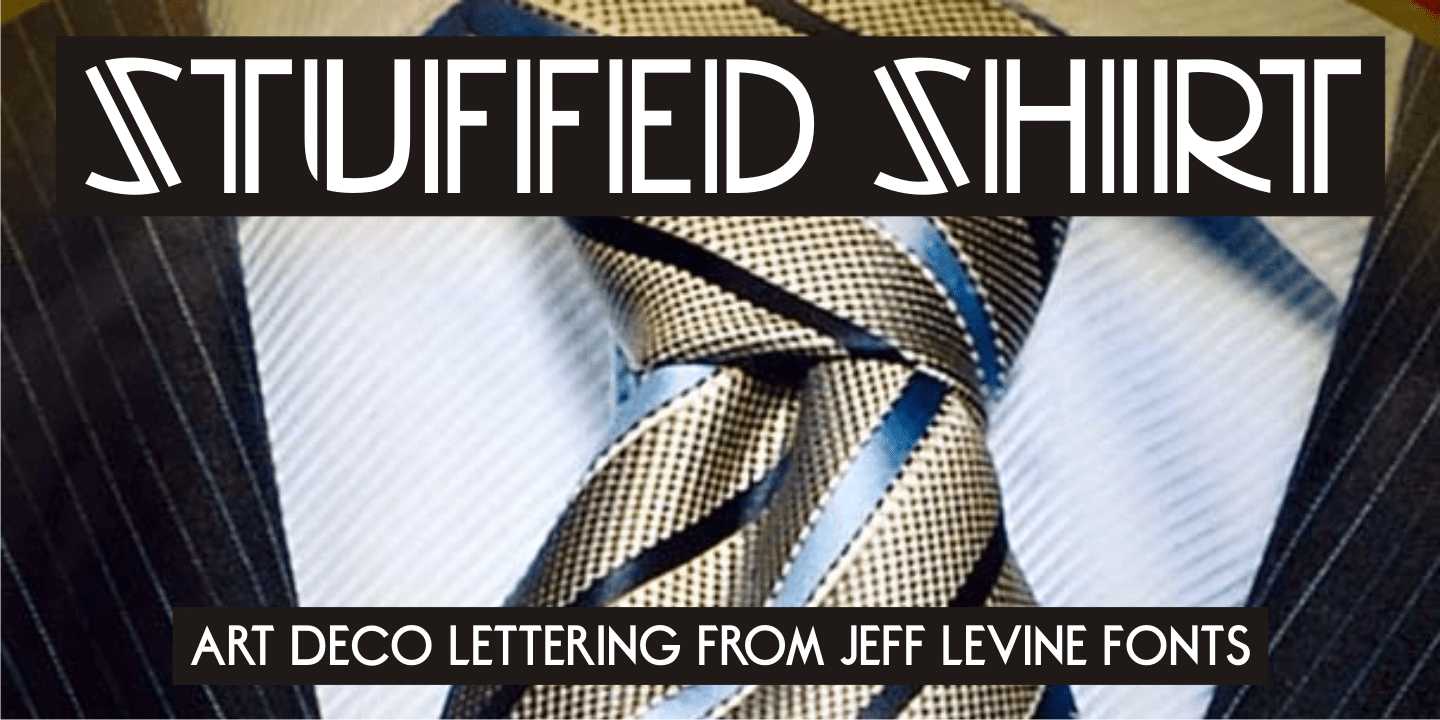 Stuffed Shirt Font Poster #1