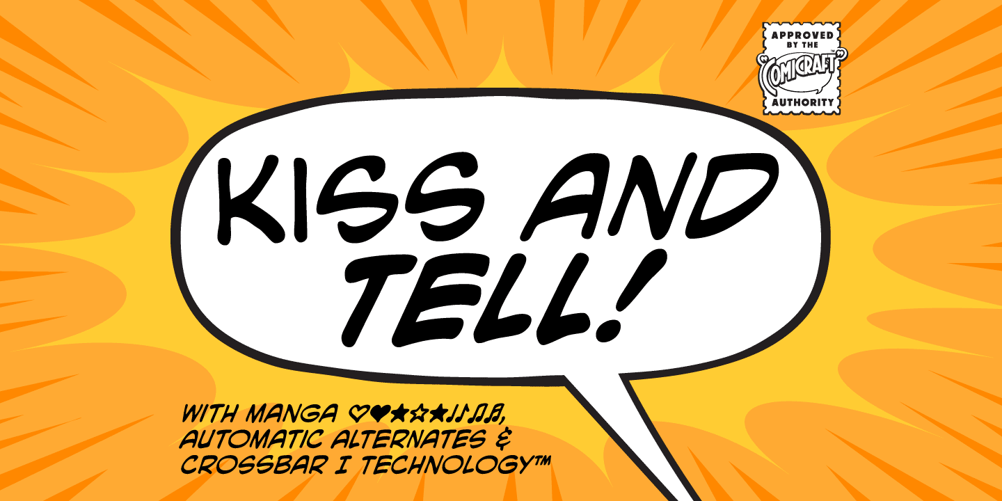 Kiss and Tell Font Poster #1