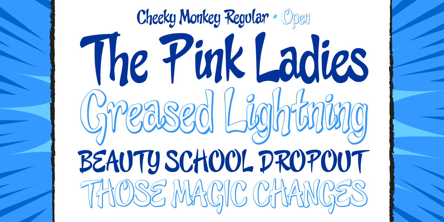 Cheeky Monkey Font Poster #1