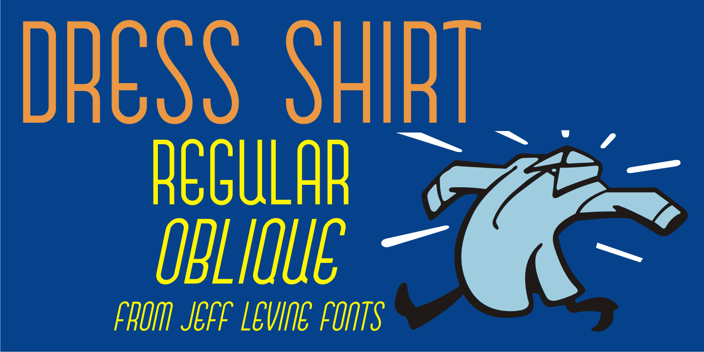 Dress Shirt Font Poster #1