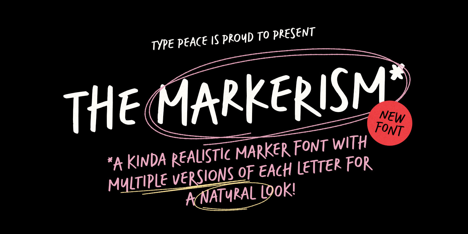 Markerism Font Poster #1