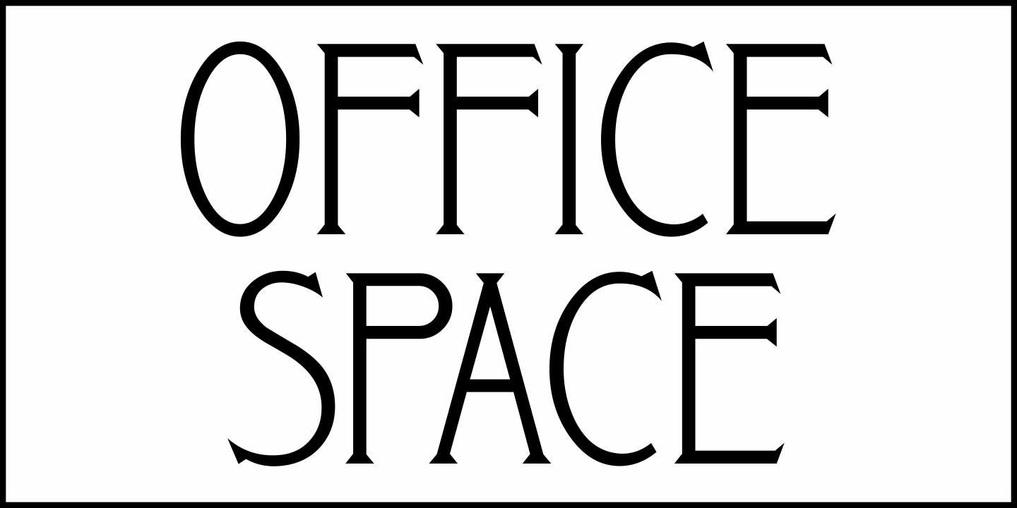 Office Space Font Poster #1