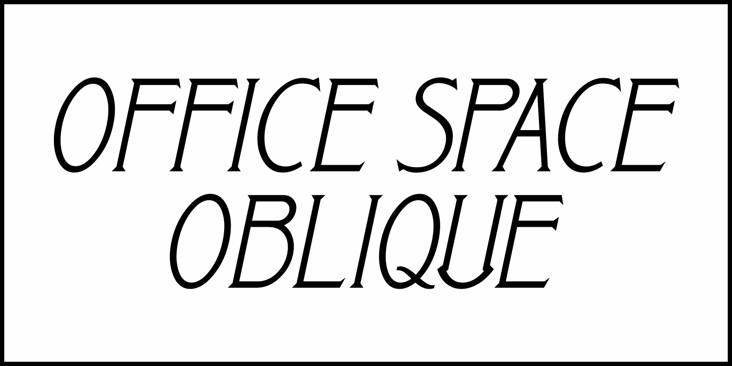 Office Space Font Poster #1