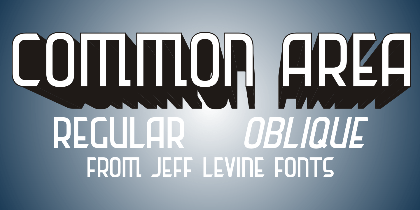 Common Area Font Family Poster