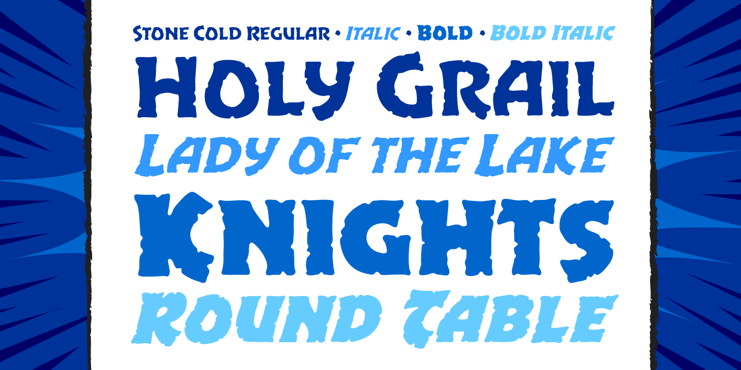 Excalibur Stone Font Poster #1