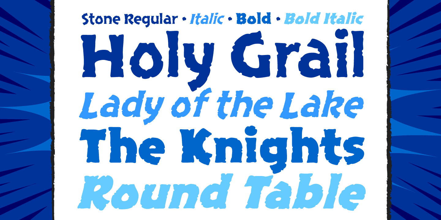Excalibur Stone Font Poster #1
