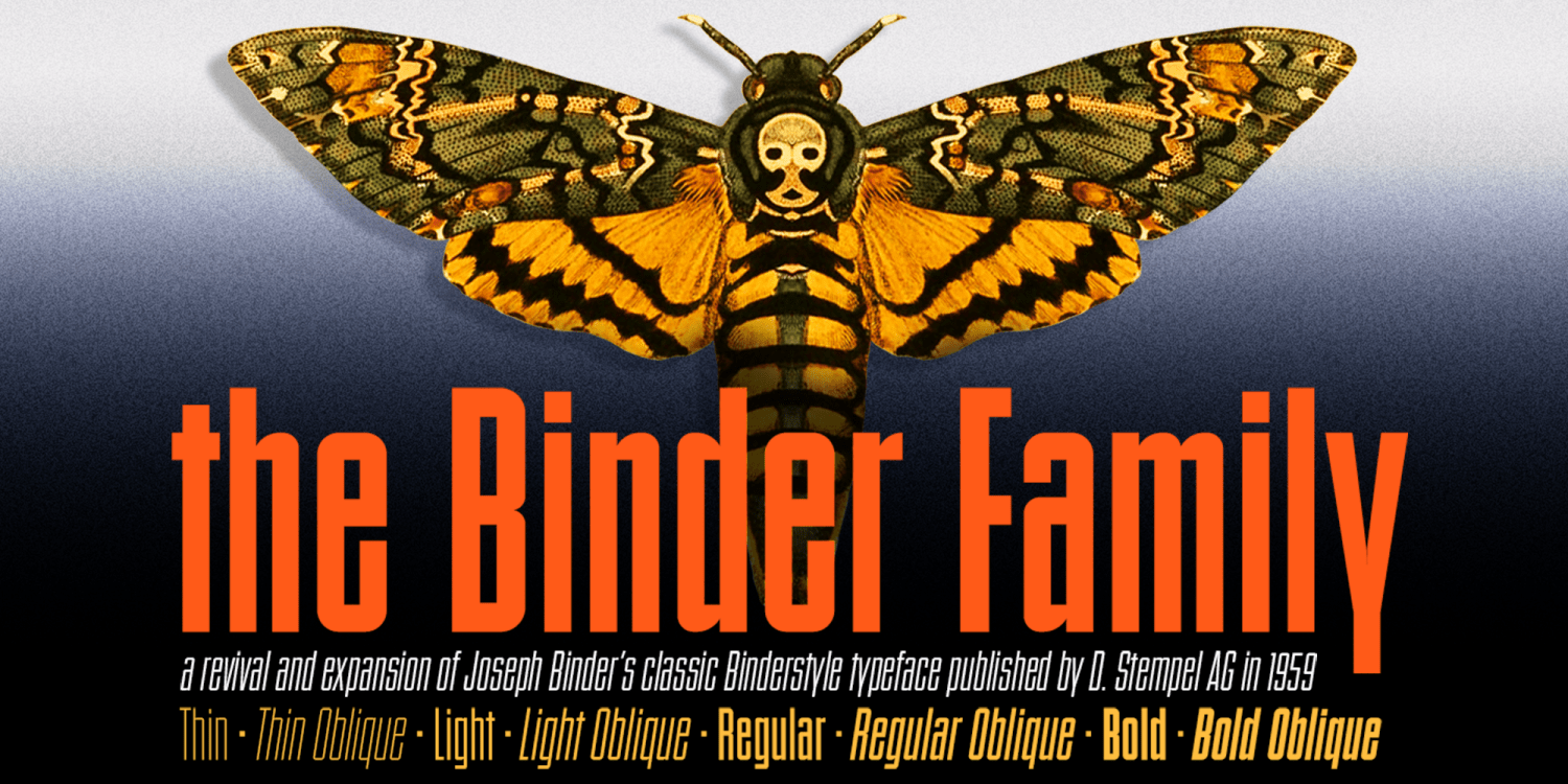 Binder Font Poster #1