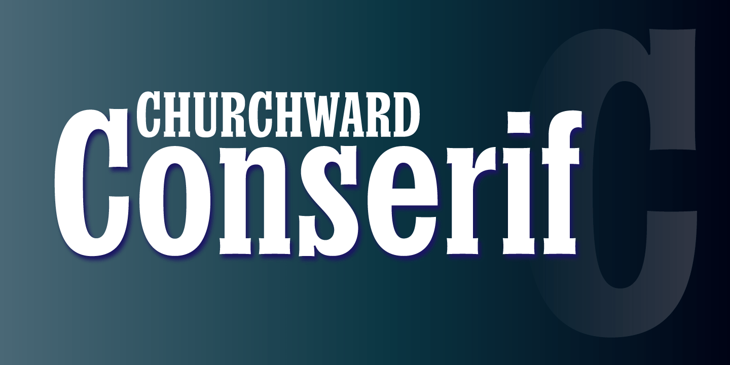 Churchward Conserif Font Poster #1