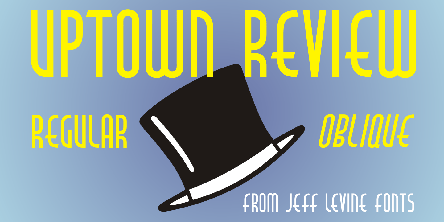 Uptown Review Font Poster #1