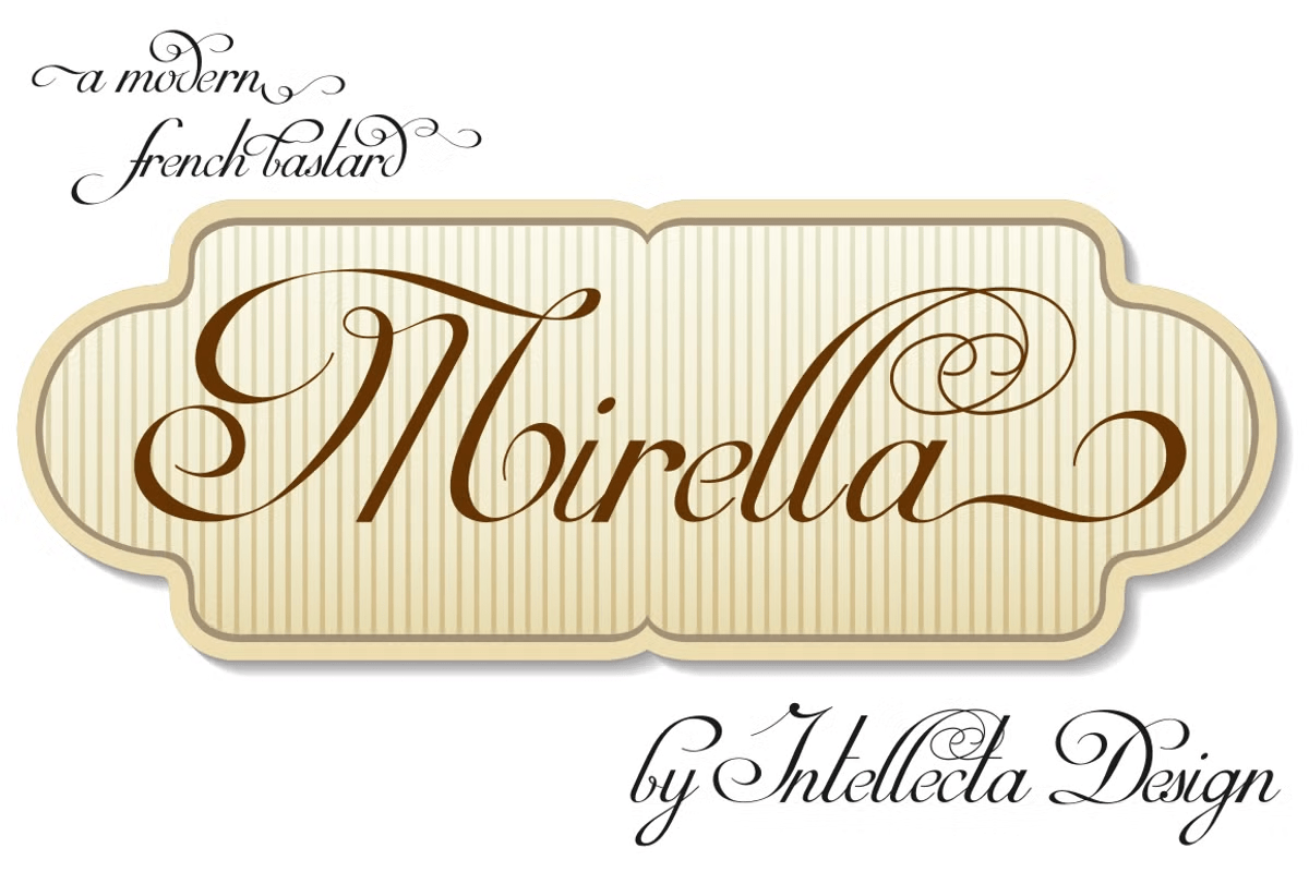 Mirella Script Font Family Poster