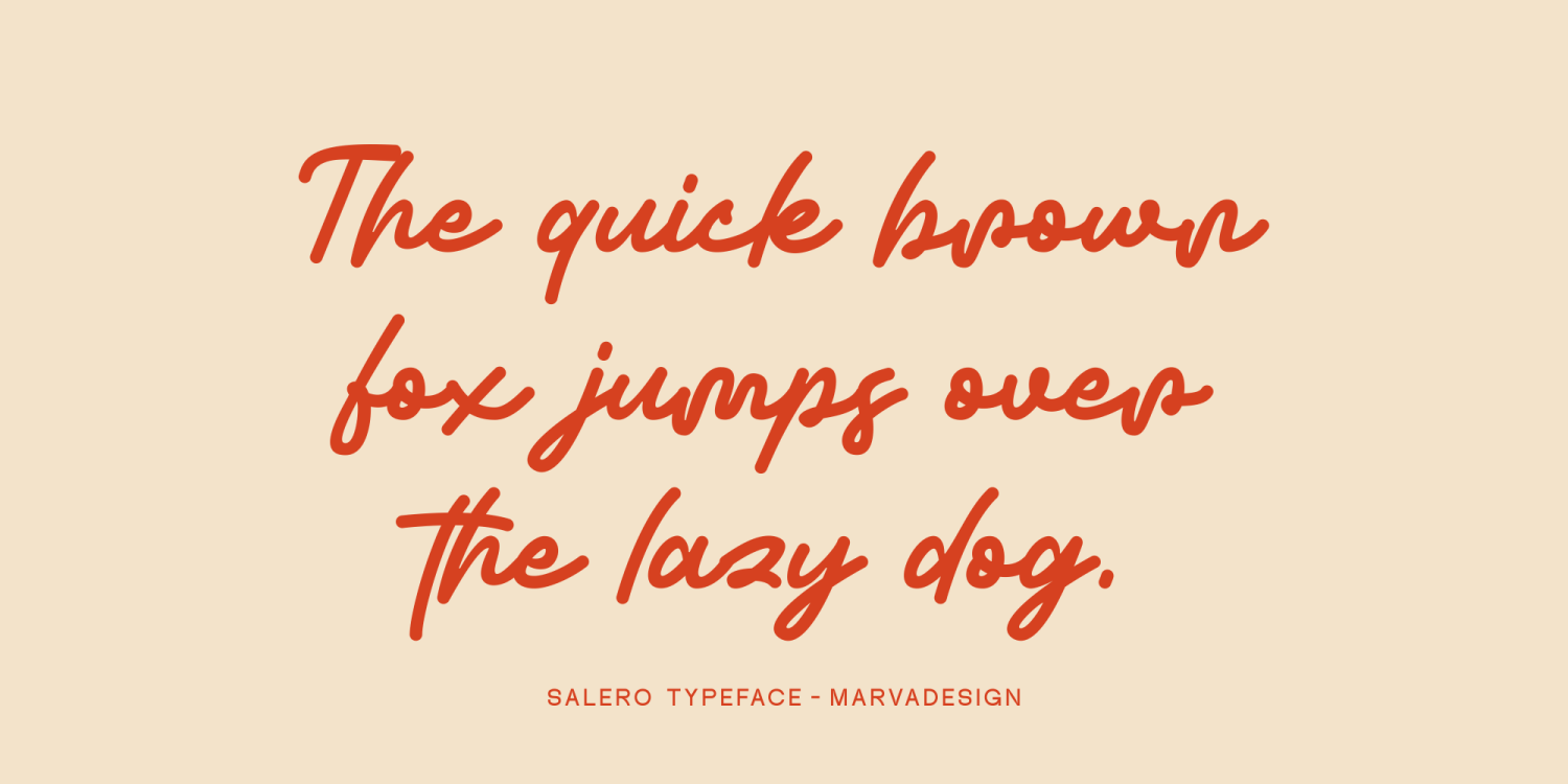 Salero Font Poster #1