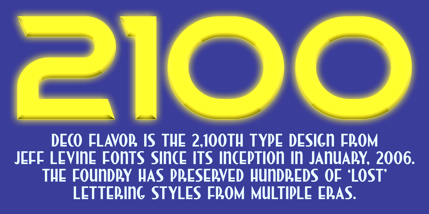 Deco Flavor Font Poster #1