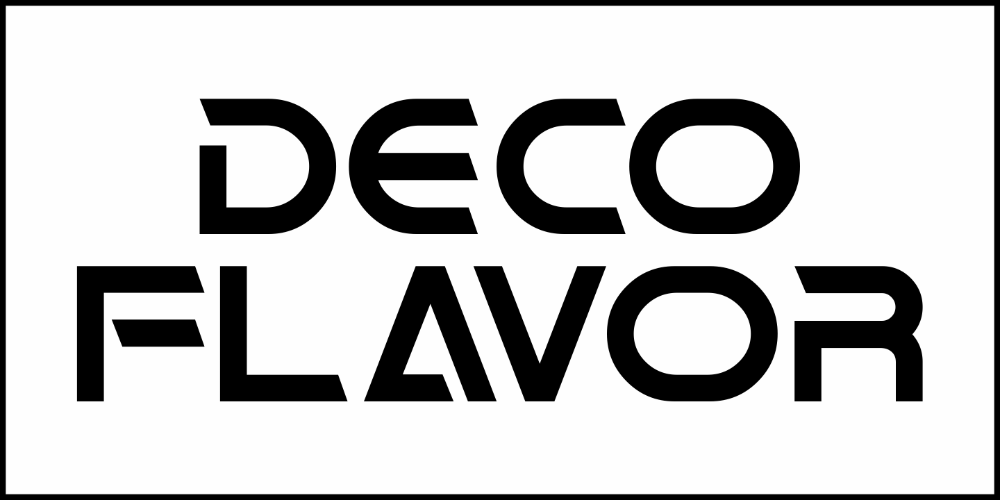 Deco Flavor Font Poster #1