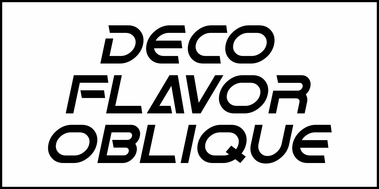 Deco Flavor Font Poster #1