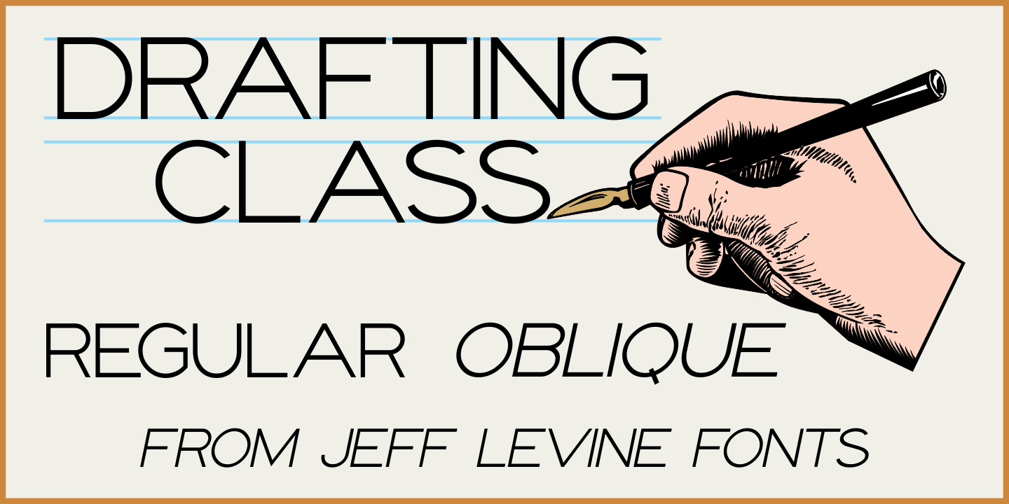 Drafting Class Font Family