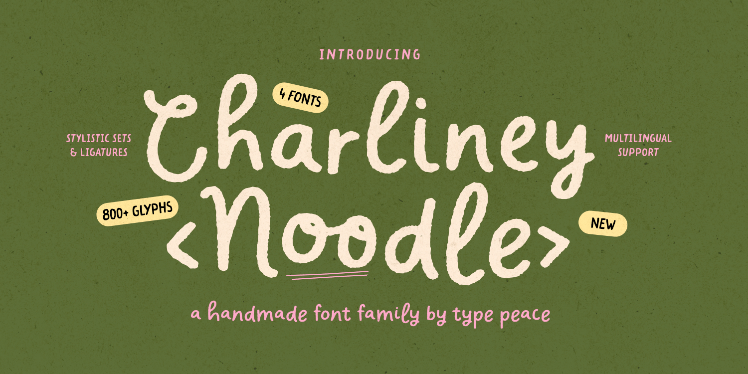 Charliney Font Poster