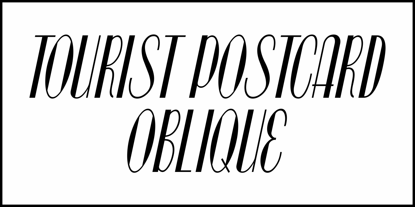 Tourist Postcard Font Poster #4