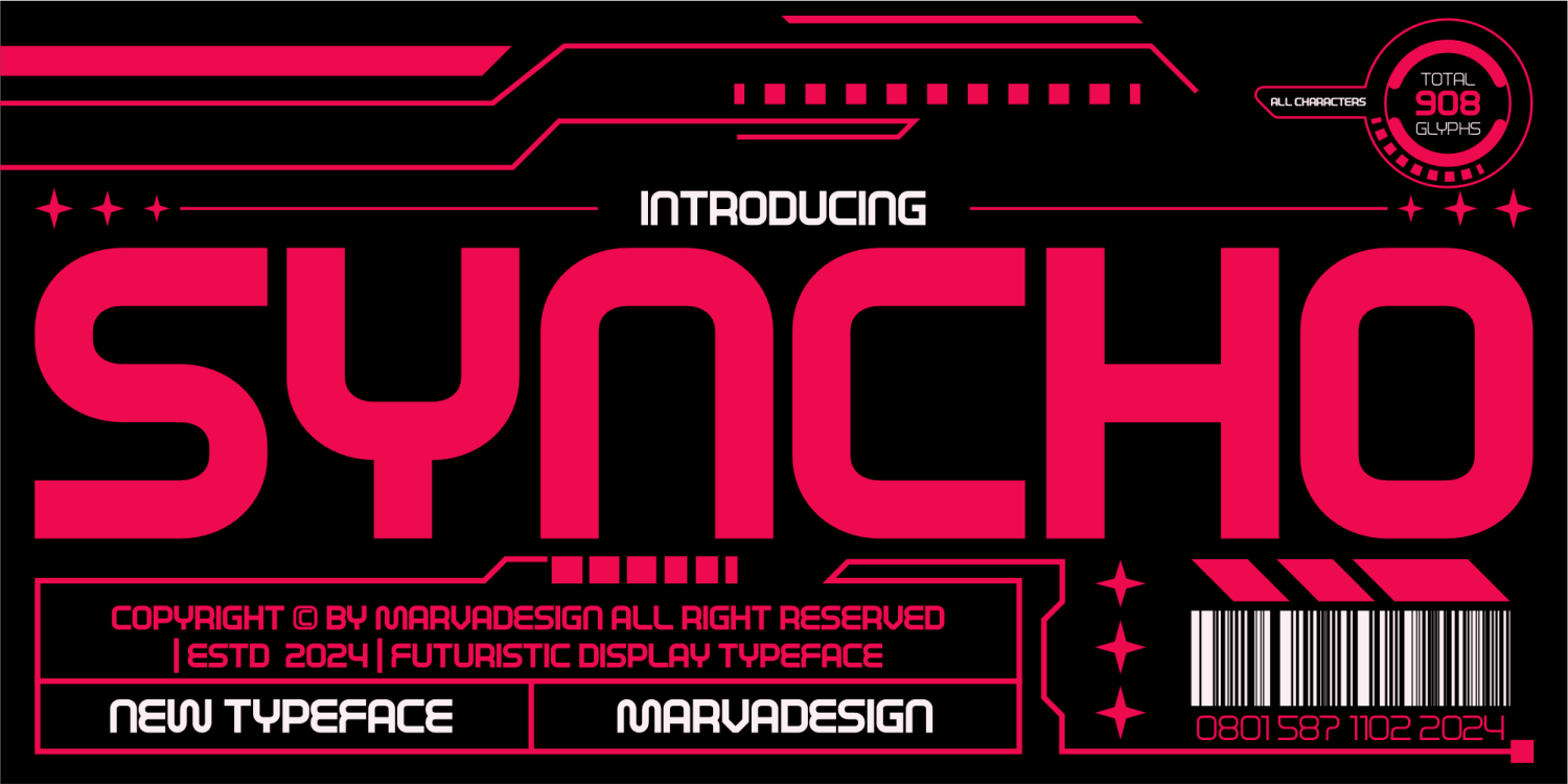 Syncho Font Poster #1