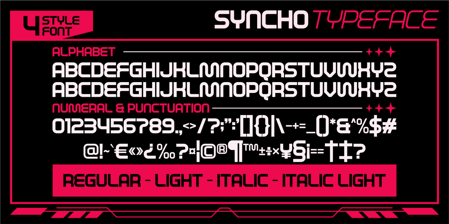 Syncho Font Poster #1