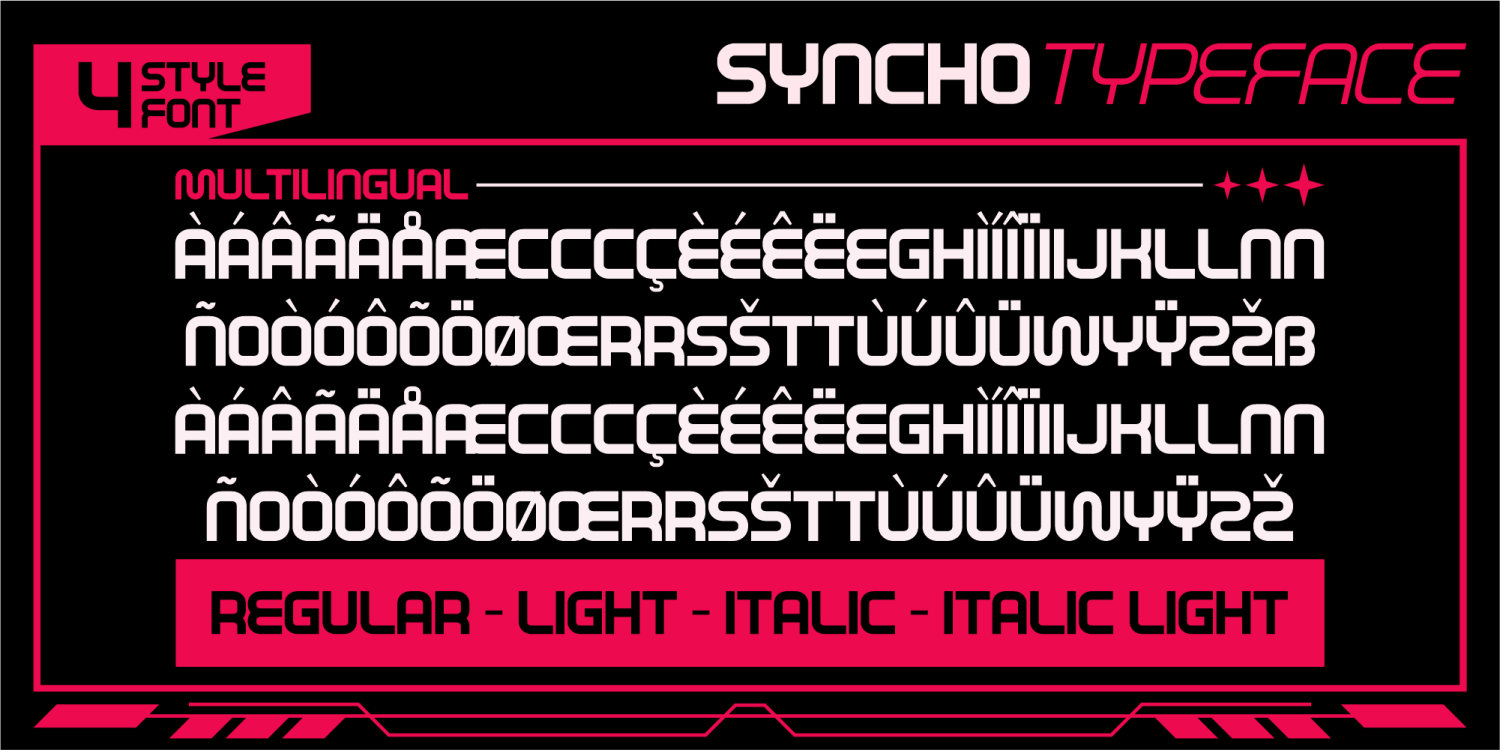 Syncho Font Poster #1