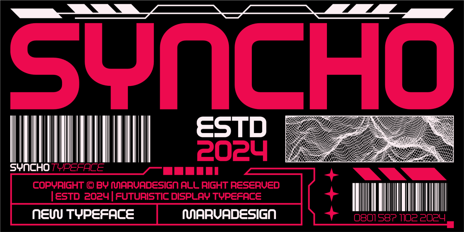 Syncho Font Poster #1